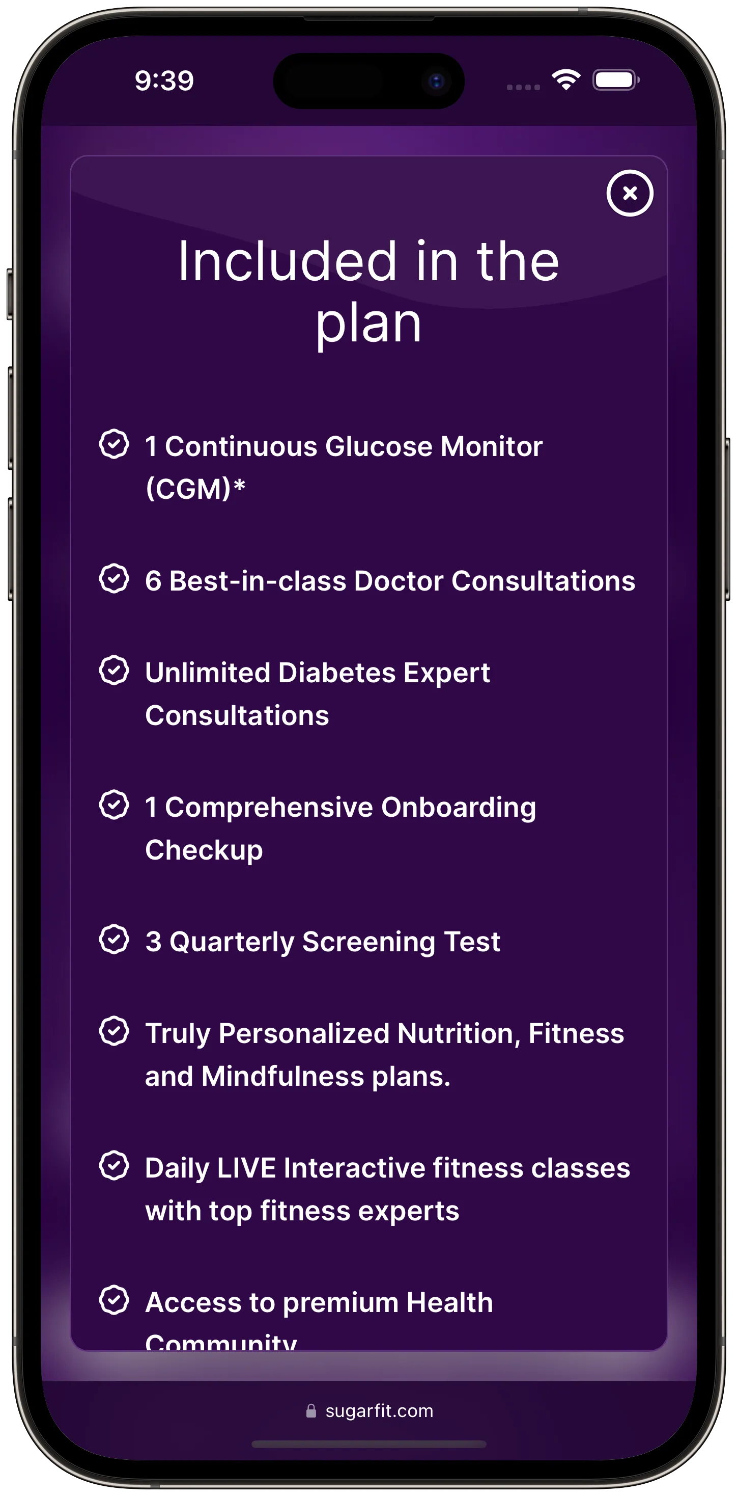 Listing Plan Inclusions on a Product Card